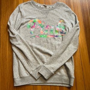 Victoria’s Secret PINK oversized tropical crewneck